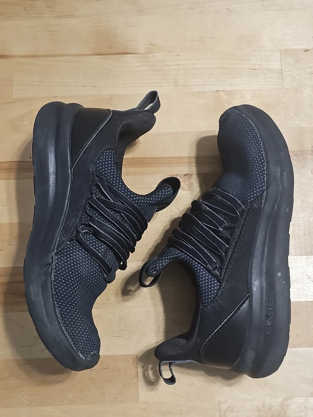 👟 adidas Lite Racer Adapt 7.0 K Black Grey Slip On Sneakers Kids Size 4